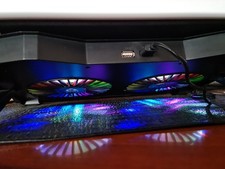 Base per notebook supporto con luci LED e ventole raffreddamento GAMING