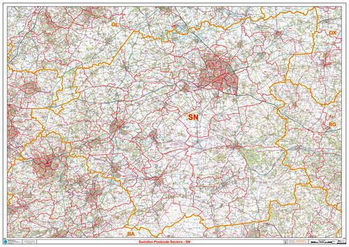 Map swindon sn - of,