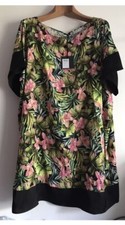 Abito camicetta donna Liu Jo nuovo taglia L AzA 78 oversize multicolore fantasia fiori