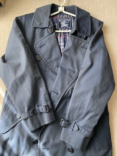 Cappotto lungo burberry blu - cappotto,