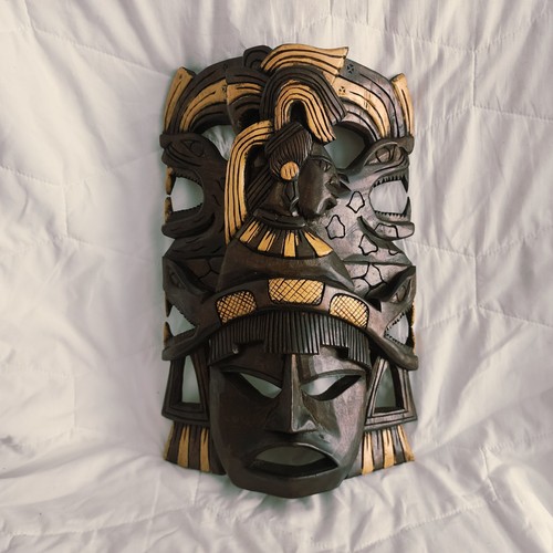 Maschera legno vintage - in,