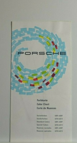 Porsche 356b scheda colori - porsche,