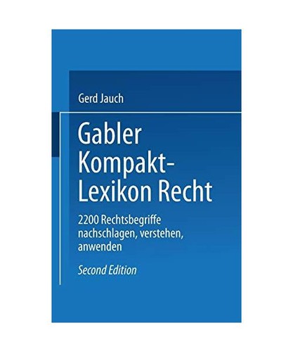 Gabler kompakt lexikon recht - kompakt,
