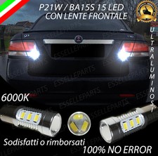 COPPIA LUCI RETROMARCIA 15 LED P21W BA15S CANBUS SAAB 9-3 II NO ERROR