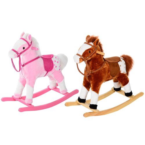 Homcom cavallo dondolo - dondolo, in