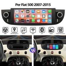 Autoradio Stereo 64GB Per Fiat 500 Abarth 2007-2015 Android 15 GPS Navi WIFI RDS