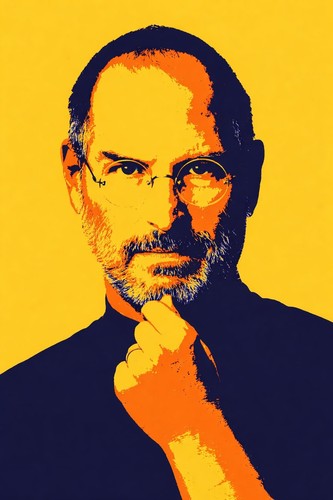 Poster iconico steve jobs - poster,