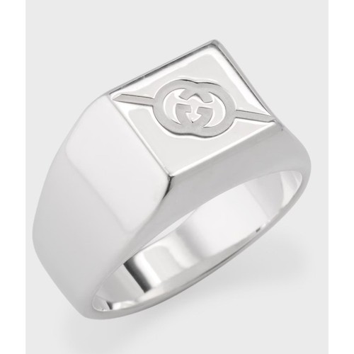 Gucci tag ring chevalier - gucci, gg
