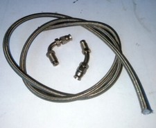 VW RALLYE GOLF ALLEGRI AERONAUTICAL BRAKE HOSE FITTINGS WITH BRAIDED HOSE (0164)