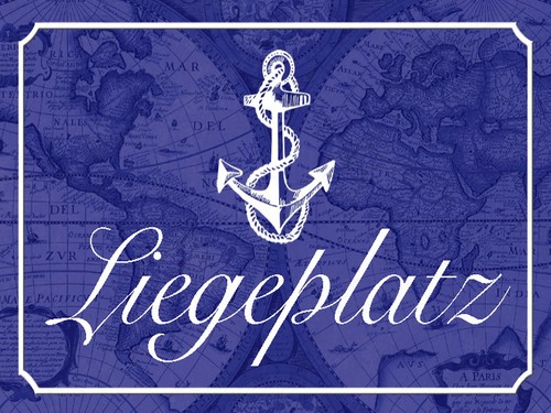 Holzschild 30x40 liegeplatz - 30x40,