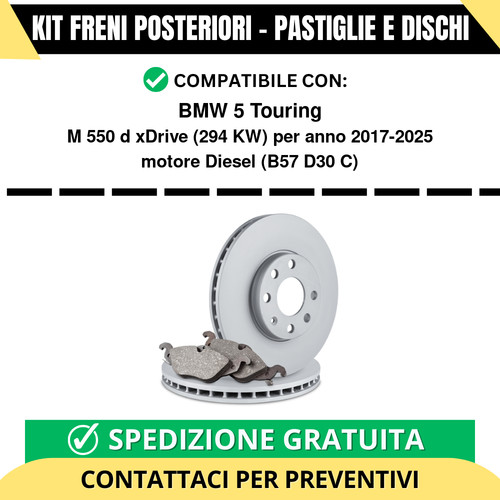 Kit freni posteriori per bmw - per,