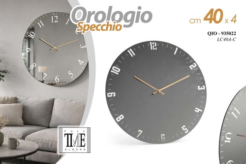 Orologio parete specchio