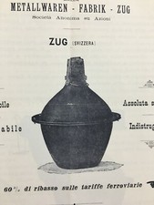 DAMIGIANE_METALLWAREN-FABRIK_SVIZZERA_ZUG_PUBBLICITARIA ANTICA_KNAPPWORST_MILANO