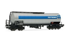 RIVAROSSI HR6516 Carro cisterna Zaes FS “Montedison” livrea alluminio fascia blu