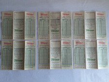 lotto di 6 schedine totocalcio per sistemi con ricalco anni 70