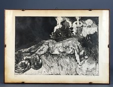 Litografia Prova autore Ugo Attardi firmata