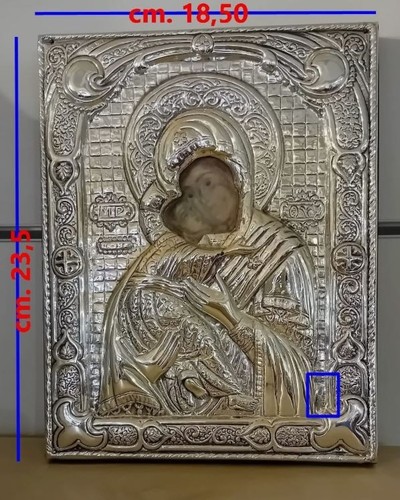 Antica icona sacra argento - antica,