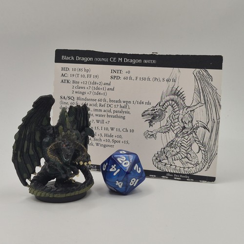 Miniatures drago nero - d&d,