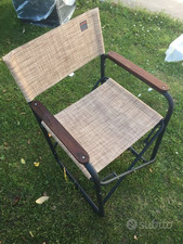 Sedia pieghevole con bracciolo teak, La Fuma.