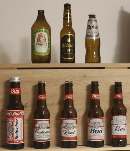 Bottiglie birra vuote vintage - bottiglie,