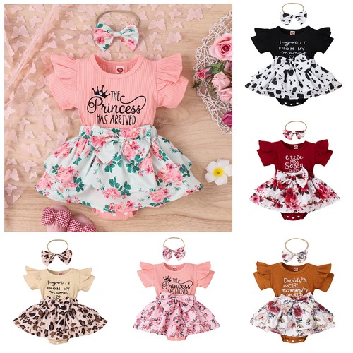 Body neonato bambina floreale