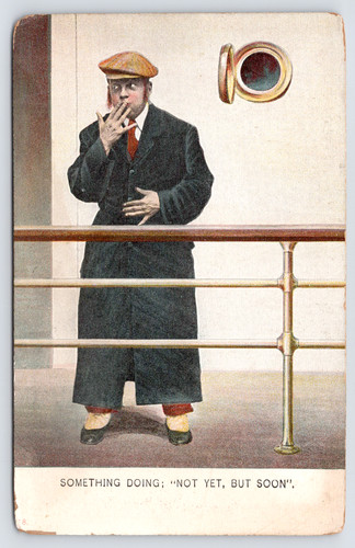 C1910 art humor - c1910, uomo