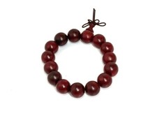 Bracciale in Legno EBANO Braccialetto Unisex Mala Buddista SPEDIZIONE COMPRESA