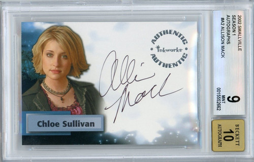 Autografo allison mack 2002 - autografo,