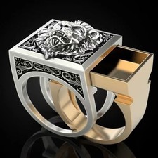 Anello leone retro - leone, re