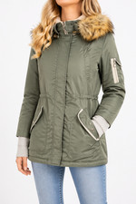 Giacca Schott verde donna
