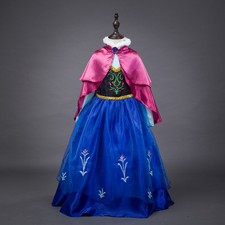 Frozen Vestito Carnevale Maschera Anna Girl Dress up Costume 789002B E