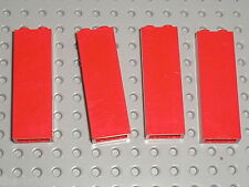 4 x Mur LEGO red brick 2454 /