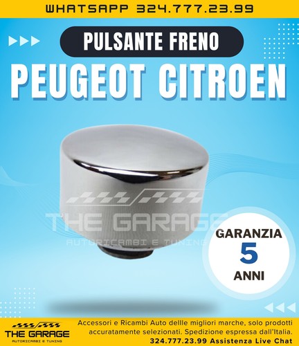 Pulsante cromato freno mano - freno,