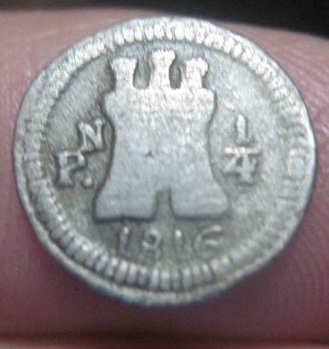 1816 4 reale - (colombia), 1/4