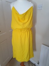 Costume Abito Giallo Designer CNC Nazionale Taglia 44 Lunghezza Ginocchio