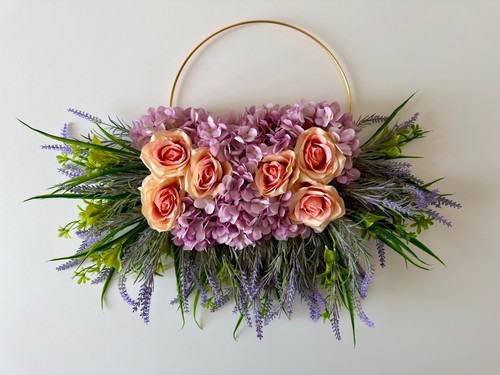 Ghirlanda handmade con rose - ghirlanda,