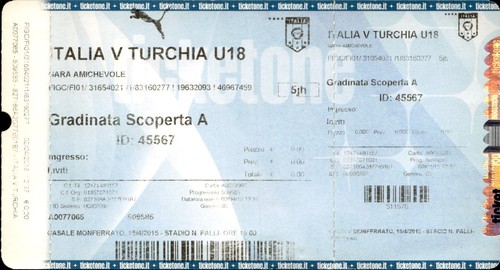 Biglietto stadio italia - biglietto,