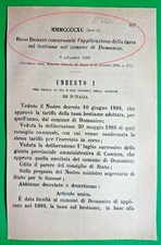 DOMANICO (CS)-ROYAL DECREE X