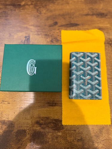 Goyard green goyardine leather - goyardine,