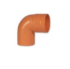 CURVE 87° IN PVC ROSSO FOGNA