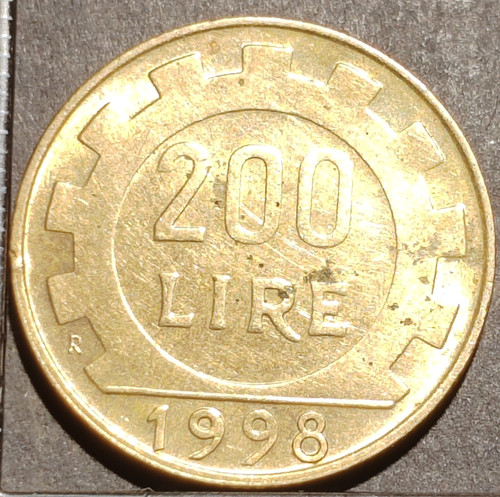 200 lire 1998 italie - 200,