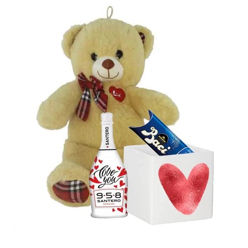 Peluche orsetto con - , vaso