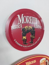Insegna pubblicitaria tonda BIRRA MORETTI UDINE