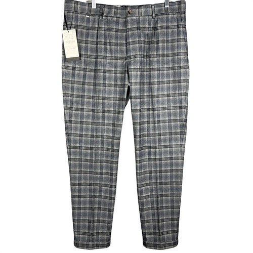 Pantalone zara quadri uomo - a,