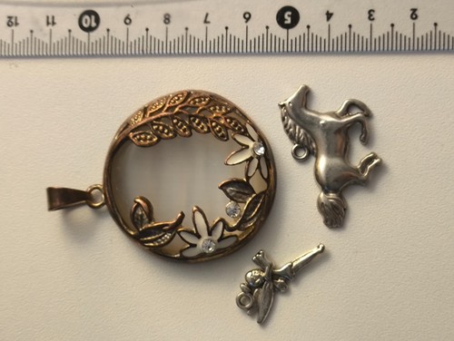 Lotto charm vintage argento - vintage,