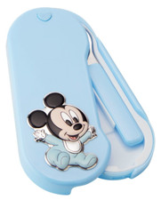SET PAPPA DISNEY MICKIE BAMBINO IN ARGENTO VALENTI CELESTE B 1506