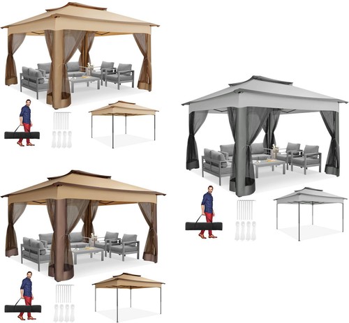 Gazebo doppio tetto 3x3 3m - gazebo,