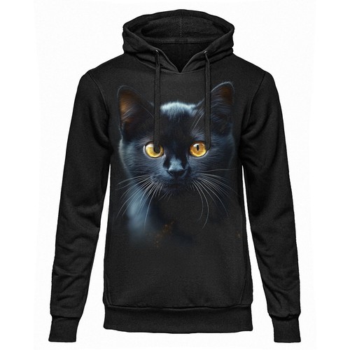 Felpa dark ember gatto woman - dark,