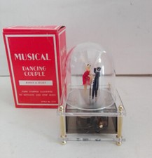 Carillon Musicale Ballerina con cupola Dancing couple Nuovo da Magazzino Vintage
