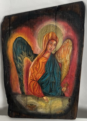 Icona religiosa dipinta mano - religiosa,